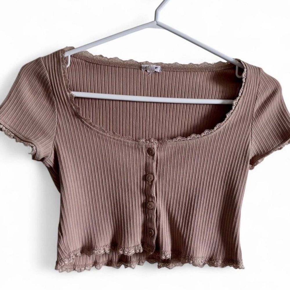 (3 for $30) Garage Ribbed Tan Top